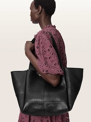 AllSaints Black Rosalie Tote - Image 2 of 7