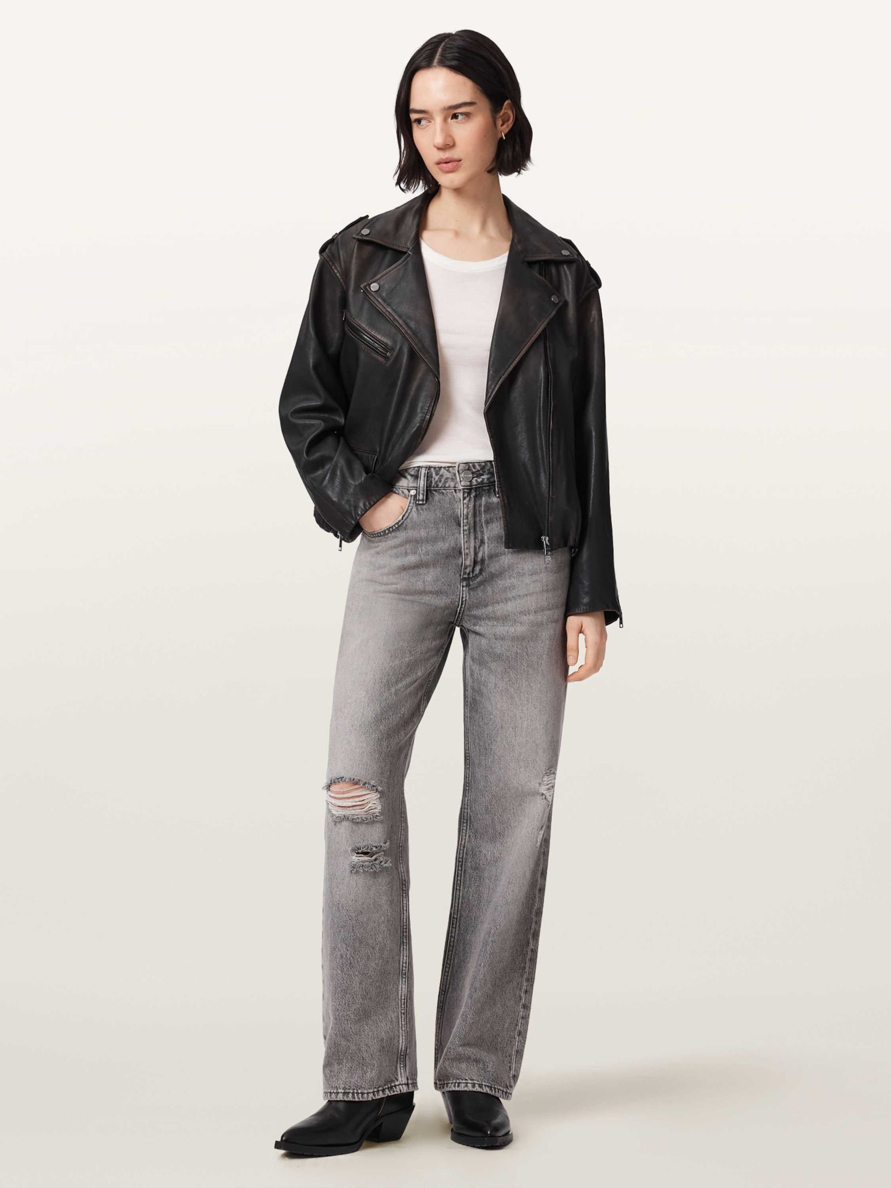 Buy AllSaints Black Samina Biker Jacket from the Next UK online shop