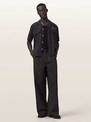 AllSaints Black Conway Trousers - Image 6 of 8