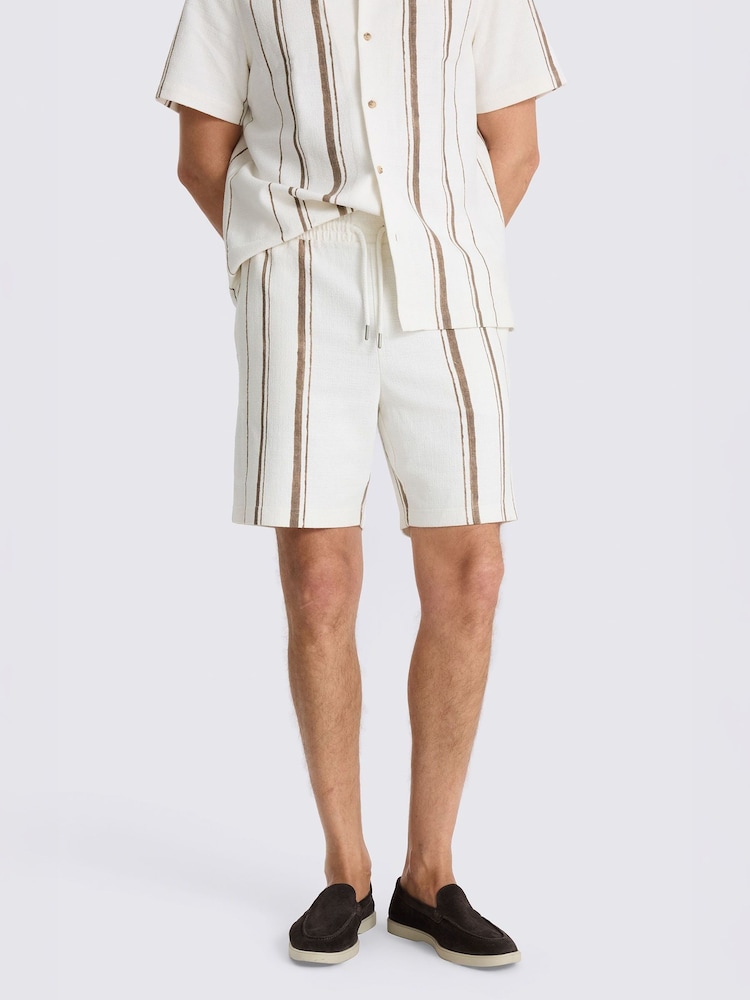 MOSS Natural Stripe Shorts - Image 1 of 4