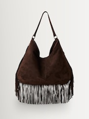 Free People Brown Finn Fringe Shoulder Bag - Image 2 of 4