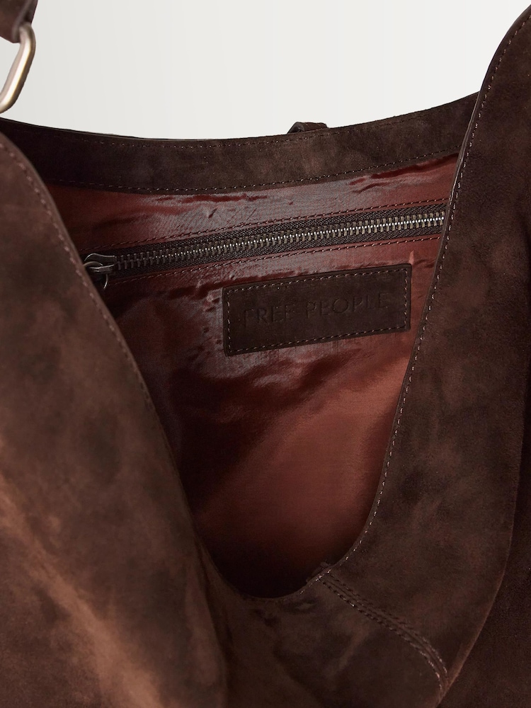 Free People Brown Finn Fringe Shoulder Bag - Image 4 of 4 Free People Brown Finn Fringe Shoulder Bag - Image 4 of 4