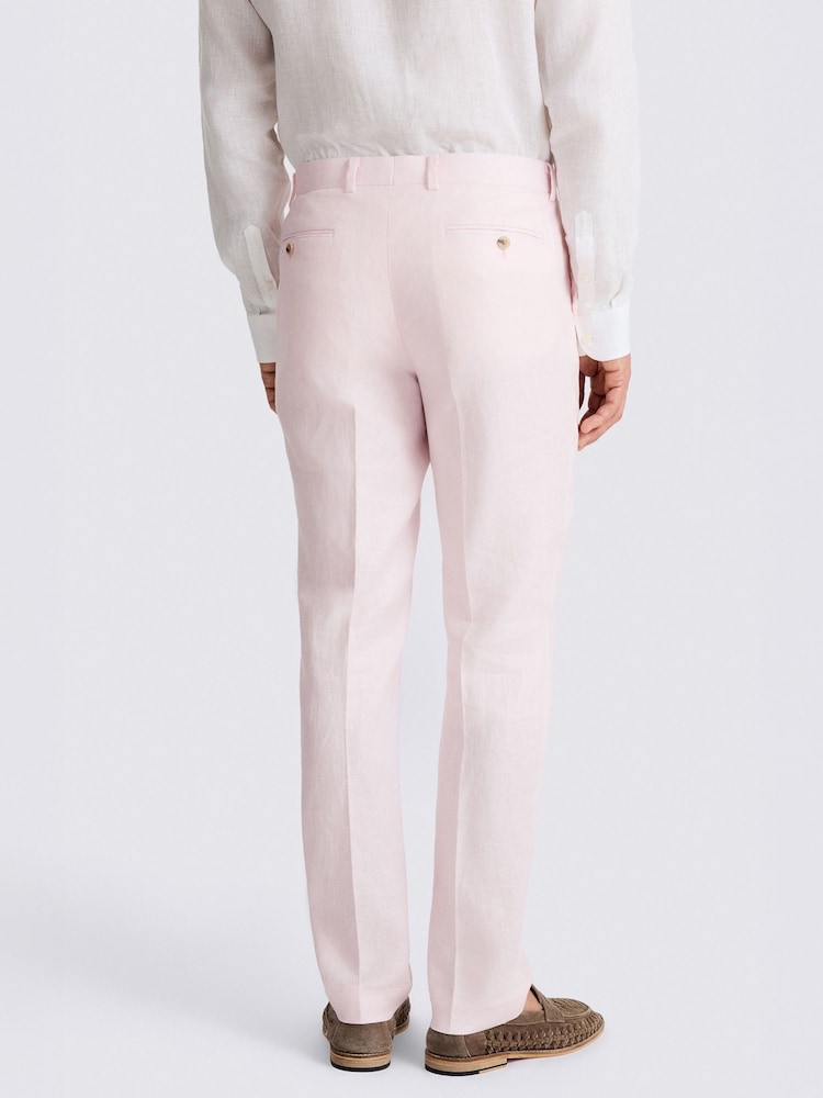 Rosa - MOSS Skreddersydde Twill Lin Dressbukser - Bilde 2 av 3