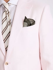 سترة بدلة من نسيج تويل الكتان بتفصيل مفصل من MOSS - Image 4 of 5