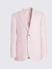 سترة بدلة من نسيج تويل الكتان بتفصيل مفصل من MOSS - Image 5 of 5