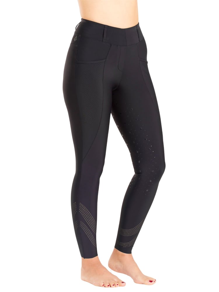 Harry Hall Black Hybrid Riding Leggings - Image 1 of 5
