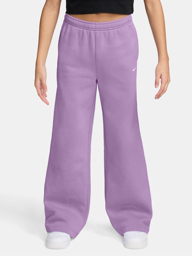 Violet - Pantalon de Survêtement Ample Nike Studio Fleece - Image 1 sur 3