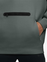Nike Camo Green Sportswear Tech Fleece Oversized Pullover Hoodie - Image 3 of 3