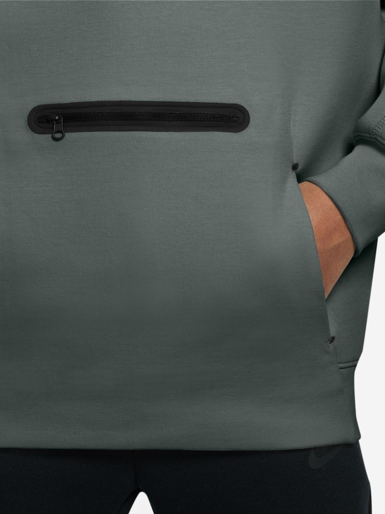 Nike Camo Green Sportswear Tech Fleece Oversized Pullover Hoodie - Image 3 of 3 Nike Camo Green Sportswear Tech Fleece Oversized Pullover Hoodie - Image 3 of 3