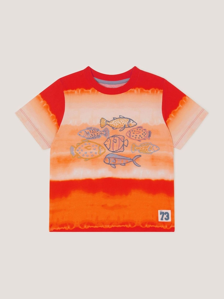 Monsoon Orange Fish Tie Dye T-Shirt - Image 2 of 4