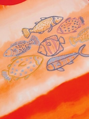 Monsoon Orange Fish Tie Dye T-Shirt - Image 4 of 4