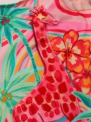 Monsoon Orange Giraffe Print Swimsuit - Image 4 of 4