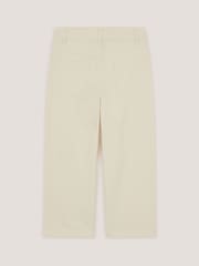 Monsoon Cream Sequin Floral Embroidered Wide Leg Jeans - Image 4 of 5