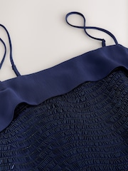 Navy Sequin Sleeveless Cami Top - Image 6 of 7