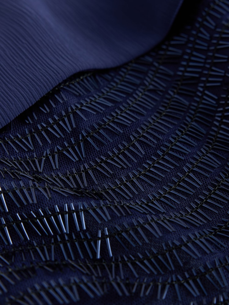 Navy Sequin Sleeveless Cami Top - Image 7 of 7