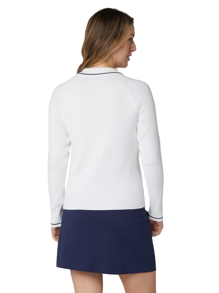 Callaway Golf White Collared Sweater - Image 2 of 7