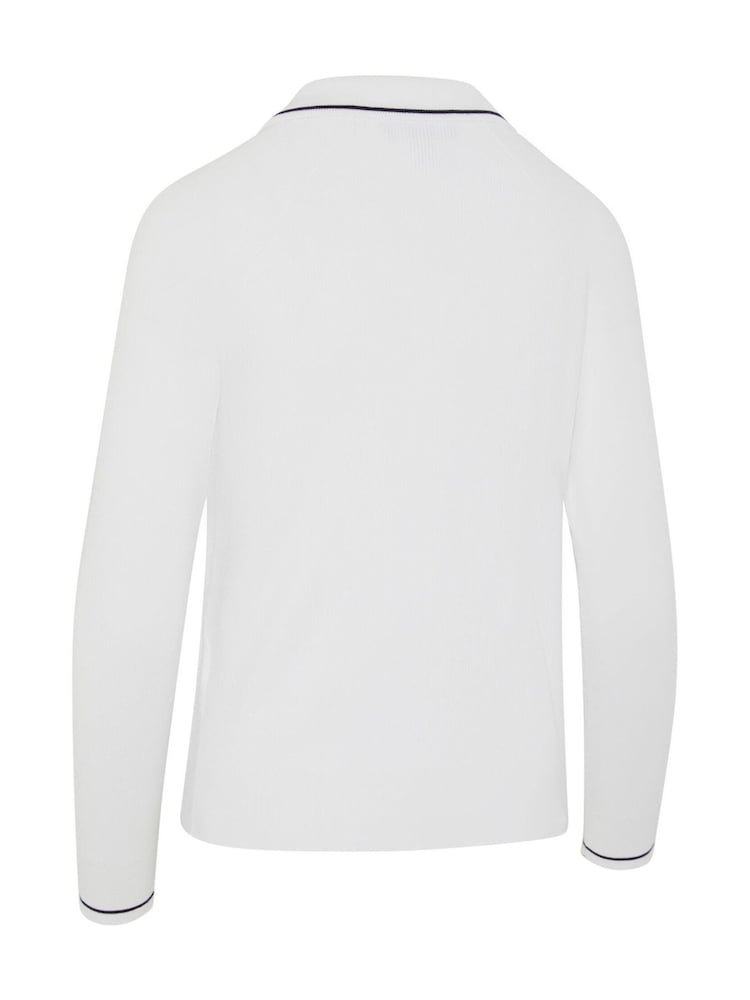 Callaway Golf White Collared Sweater - Image 7 of 7