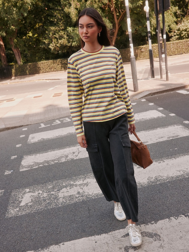 Вимитий чорний - Barrel Leg Cargo Trousers - Image 1 of 4 Вимитий чорний - Barrel Leg Cargo Trousers - Image 1 of 4