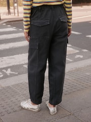 Вимитий чорний - Barrel Leg Cargo Trousers - Image 3 of 4