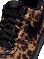 Nike Natural Leopard Print Air Force 1 Trainers - Image 8 of 9