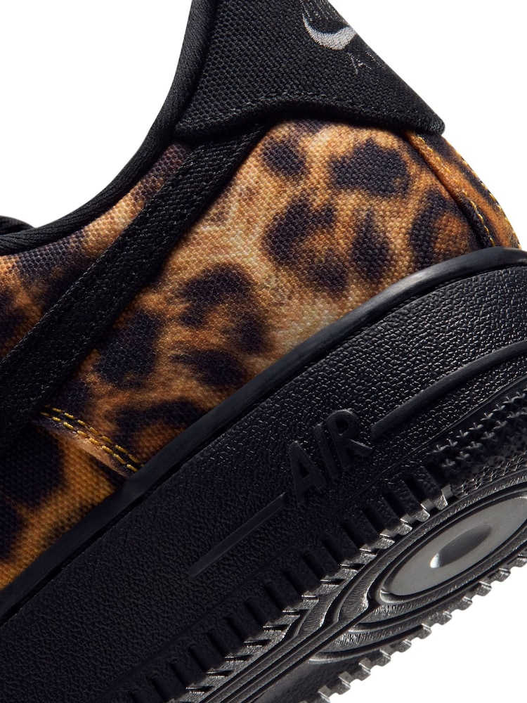 Nike Natural Leopard Print Air Force 1 Trainers - Image 9 of 9 Nike Natural Leopard Print Air Force 1 Trainers - Image 9 of 9