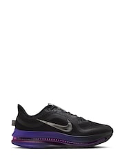 Nike Black Silver Pegasus Premium Road Running Trainers - Image 1 of 9