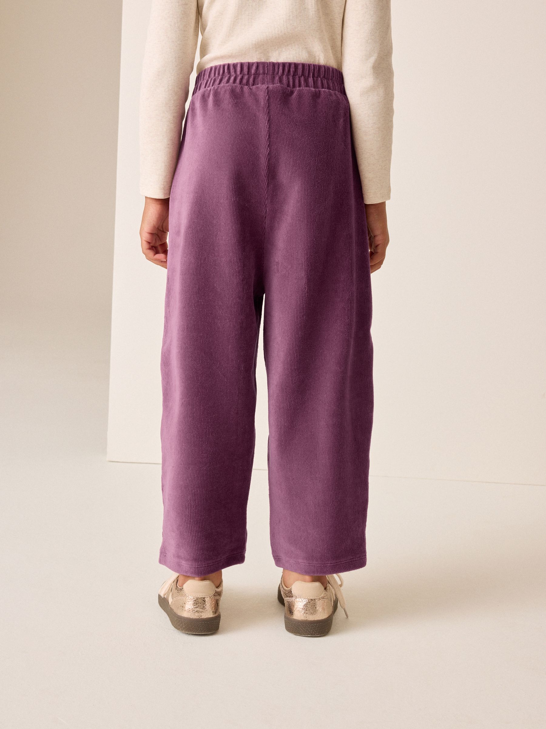 Pink Germany Buy Berry Pink - Barrel Jersey Cord Trousers (3-16yrs) from Next Germany