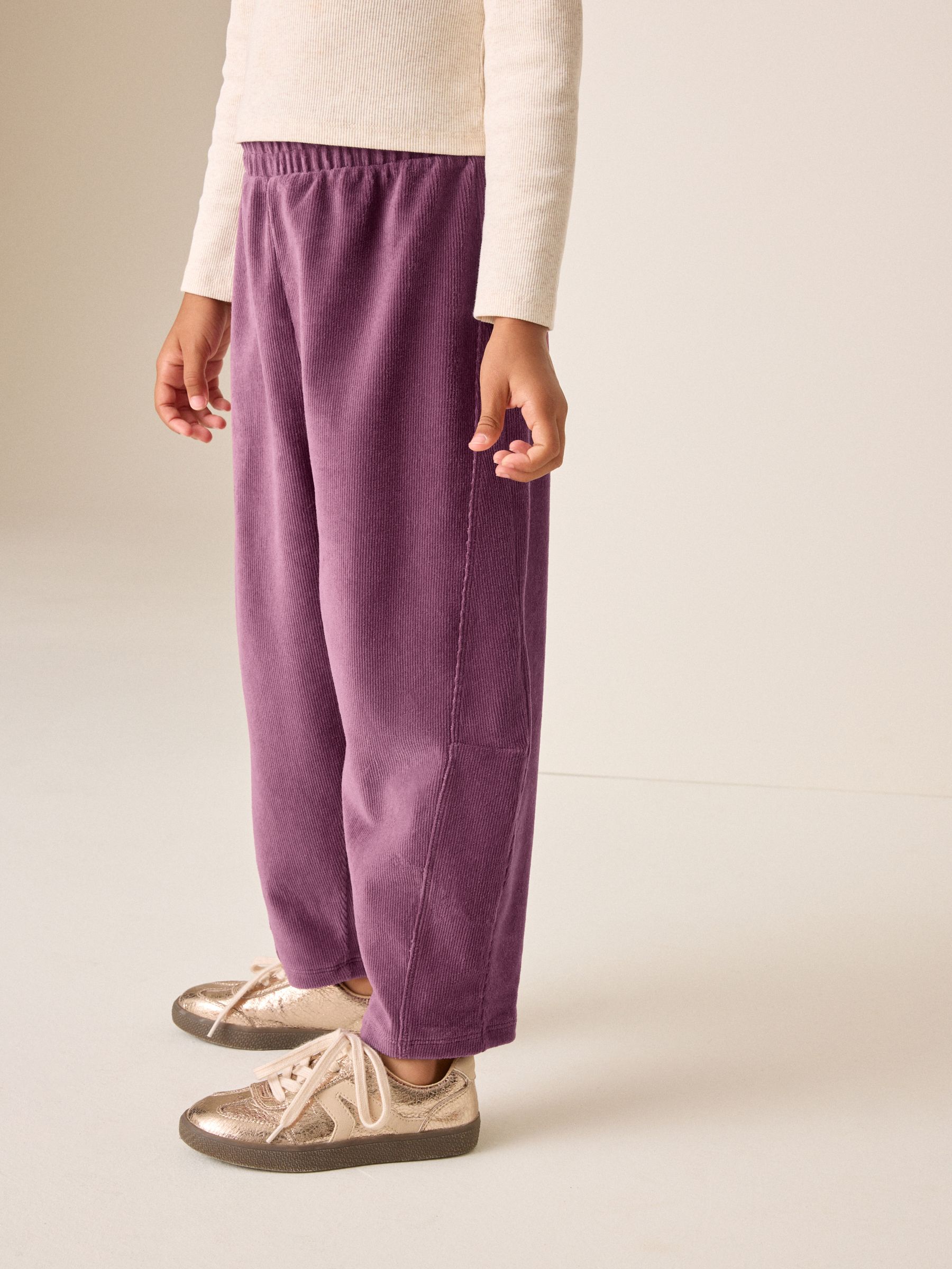 Pink Germany Buy Berry Pink - Barrel Jersey Cord Trousers (3-16yrs) from Next Germany