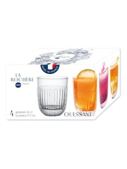 La Rochère Set of 4 Clear Ouessant Tumblers 26cl - Image 4 of 4
