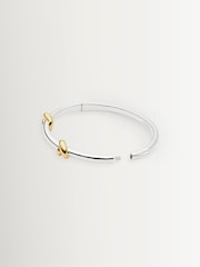 Missoma Silver Tone Lucy Williams Knot Hinged Bangle - Image 2 of 6