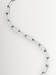 Missoma Silver Tone Classic Paperclip Chain Necklace - Image 3 of 3