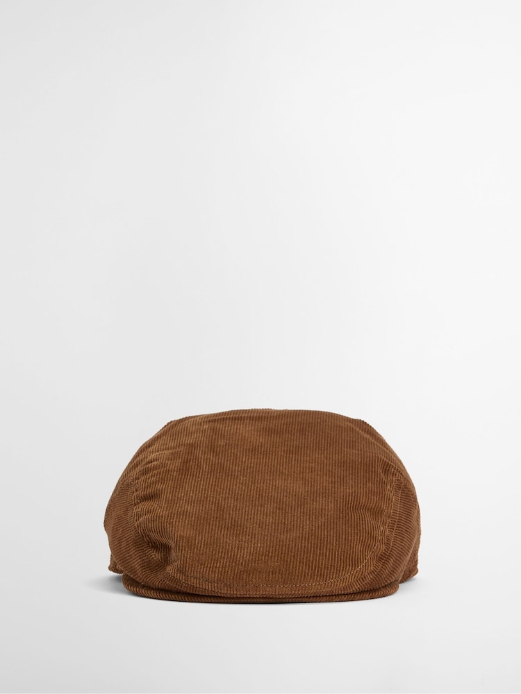 Barbour® Brown Bayfield Cordruoy Flat Cap - Image 2 of 8
