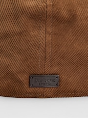 Barbour® Brown Bayfield Cordruoy Flat Cap - Image 7 of 8