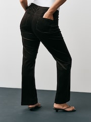 Chocolate Brown Hourglass Cord Bootcut Trousers with Modal - Image 4 of 4