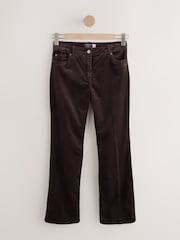 Čokoladno braon - Hourglass Cord Bootcut Trousers with Modal - Slika 5 od 7
