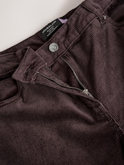 Čokoladno braon - Hourglass Cord Bootcut Trousers with Modal - Slika 7 od 7