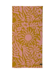 SlowTide Retro Sunny Cotton Artistic Beach Towel - Image 2 of 2