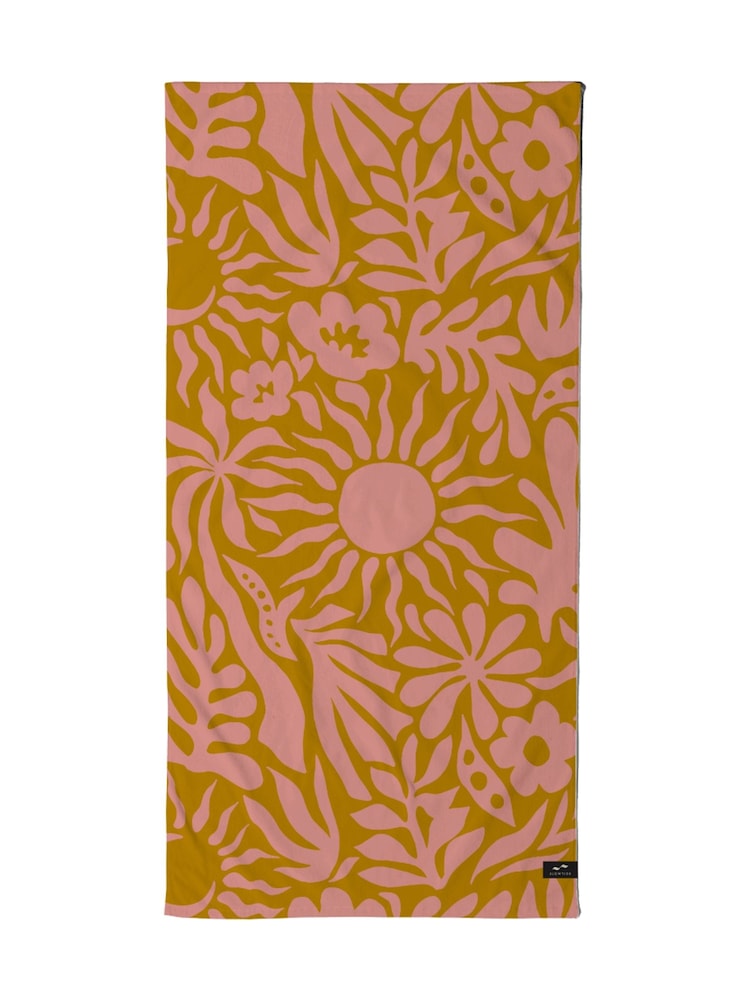 SlowTide Retro Sunny Cotton Artistic Beach Towel - Image 2 of 2
