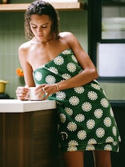 SlowTide Green Sun Dazed Cotton Artistic Beach Towel - Image 4 of 6