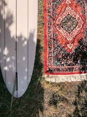 SlowTide Burgundy Haven Cotton Artistic Beach Towel - Image 5 of 8