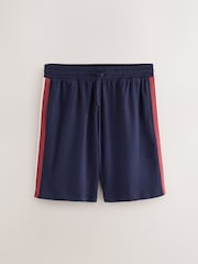 Navy Side Stripe Stripe Short Sleeve Pyjamas Set - Image 10 of 13