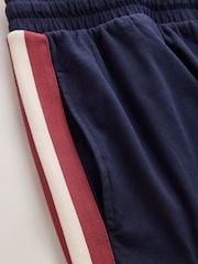 Navy Side Stripe Stripe Short Sleeve Pyjamas Set - Image 13 of 13