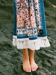 SlowTide Guava Haven Cotton Artistic Beach Towel - Image 3 of 6