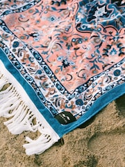 SlowTide Guava Haven Cotton Artistic Beach Towel - Image 5 of 6