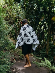 SlowTide White Luca Cotton Artistic Beach Towel - Image 3 of 8