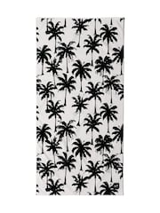 SlowTide White Luca Cotton Artistic Beach Towel - Image 8 of 8