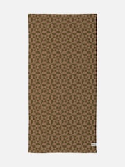 SlowTide Mousse Bex Cotton Printed Patterned Bath Hand Towel - Image 4 of 8
