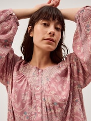 Monsoon Pink Mandy Paisley Print Blouse - Image 2 of 5
