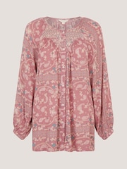 Monsoon Pink Mandy Paisley Print Blouse - Image 5 of 5