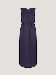 Robe mi-longue Monsoon Posey sans manches en lin - Image 7 de 7